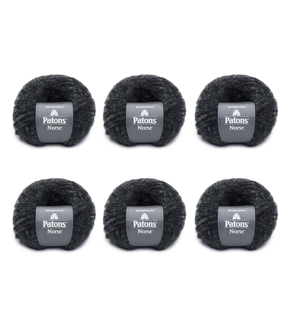 Patons Norse 211yds Super Bulky Wool Blend Yarn 6 Bundle