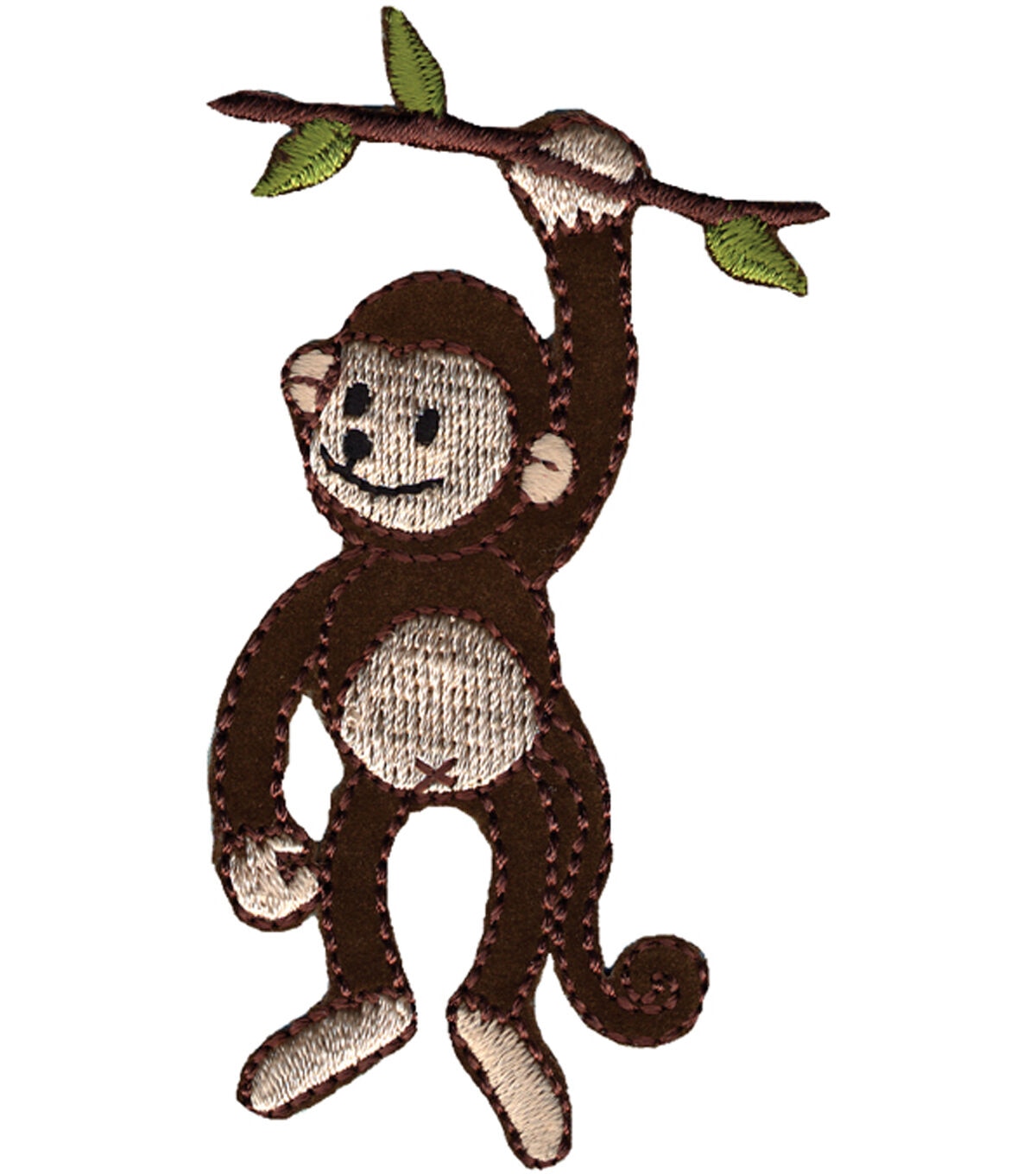 Wrights 2 x 3 Monkey on Branch Iron On Patch