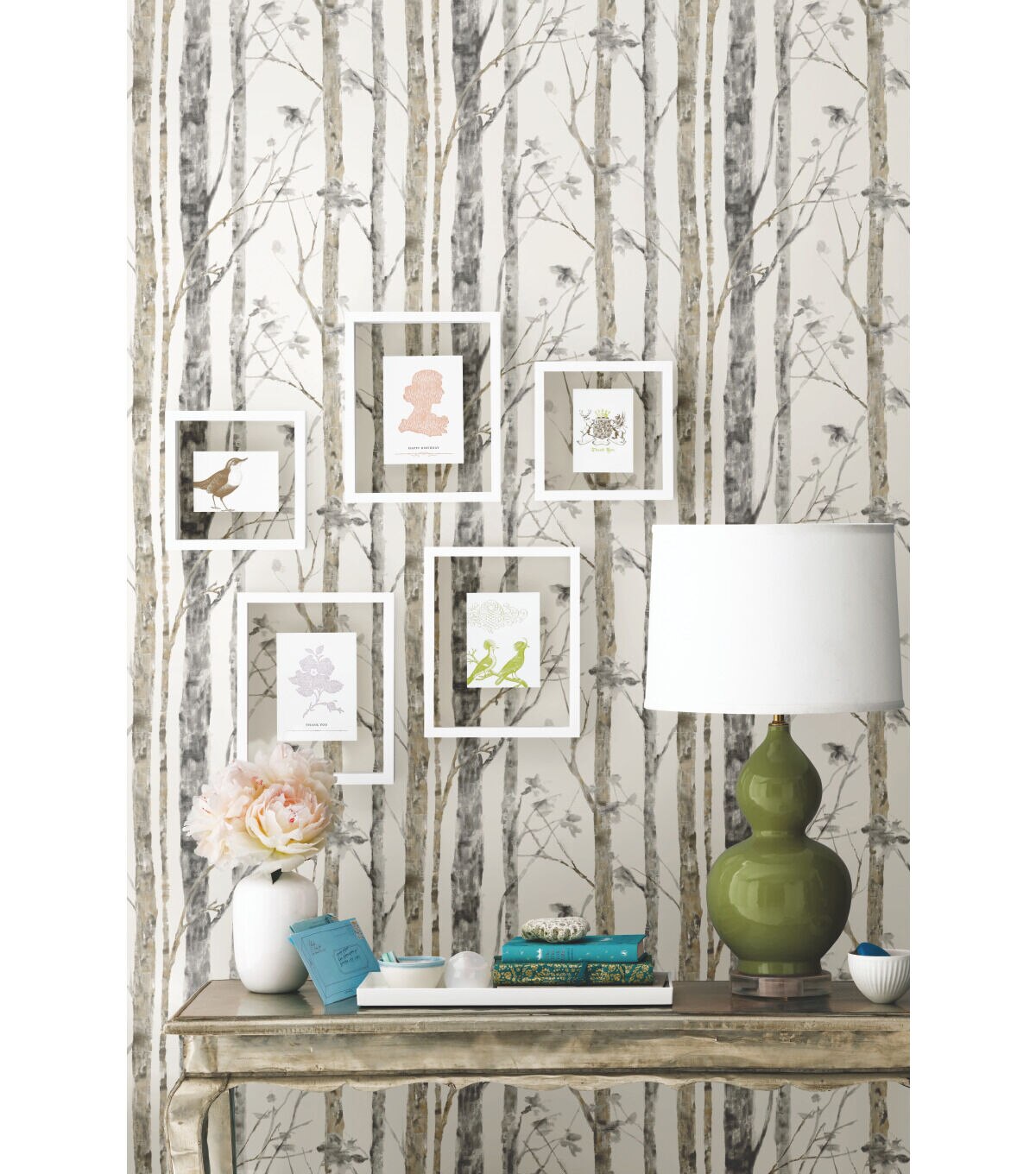 RoomMates Wallpaper Birch Trees