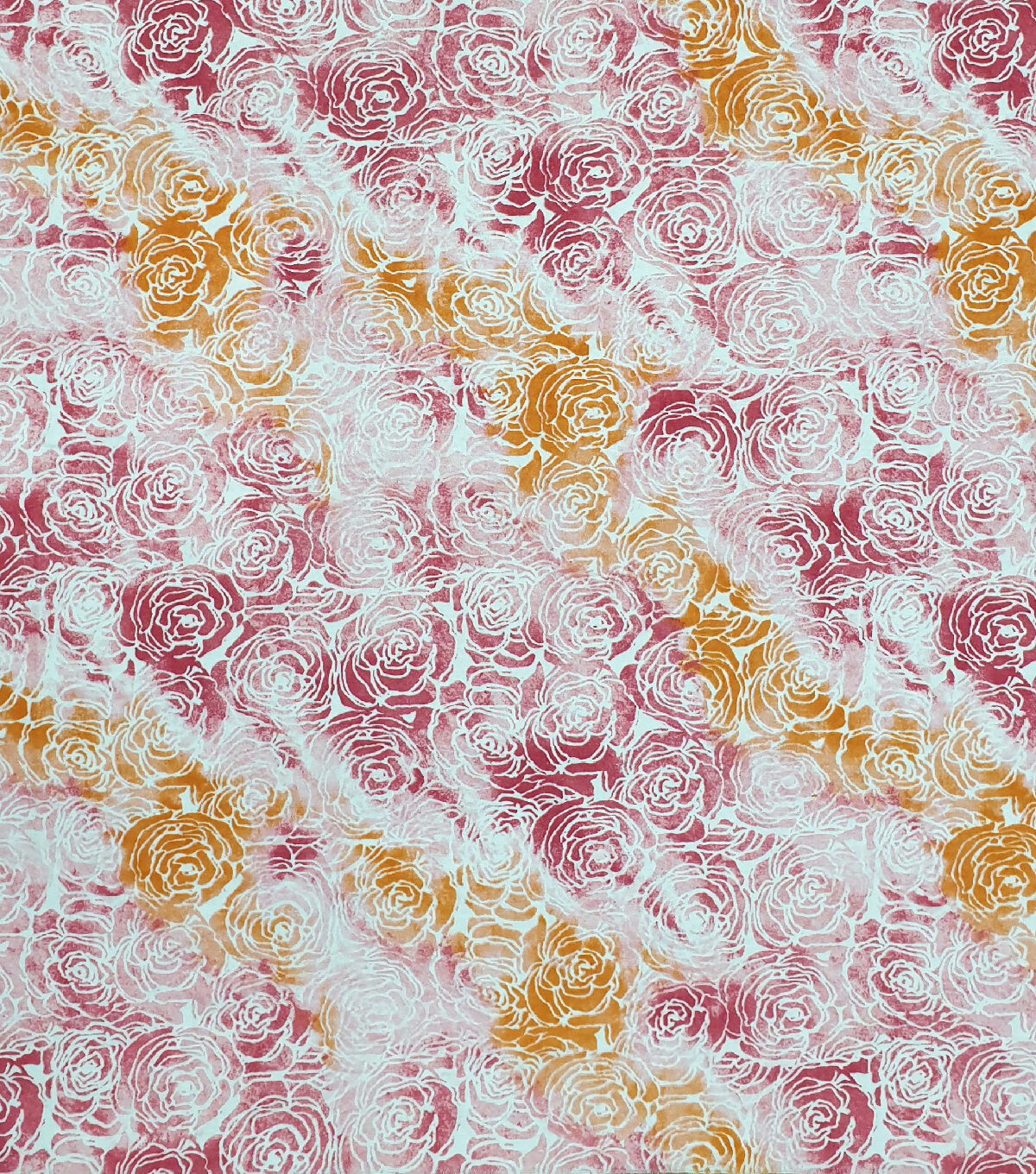 Watercolor Roses Super Snuggle Flannel Fabric