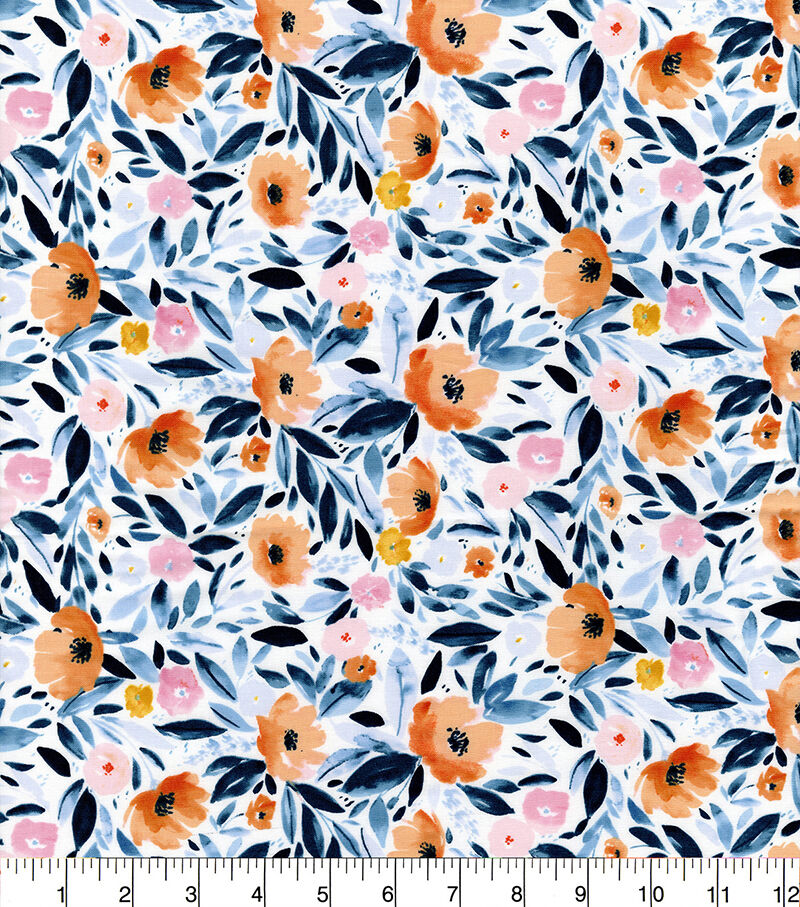 Hi Fashion Summer Lovin Floral Premium Cotton Fabric