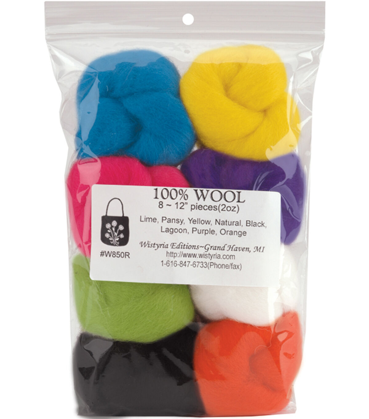 Wistyria Editions .22oz Needle Felting Roving Wool
