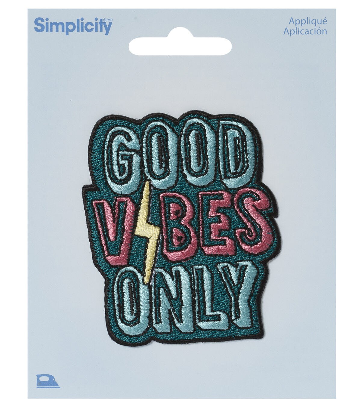 Simplicity 3 Good Vibes Only Iron On Patch