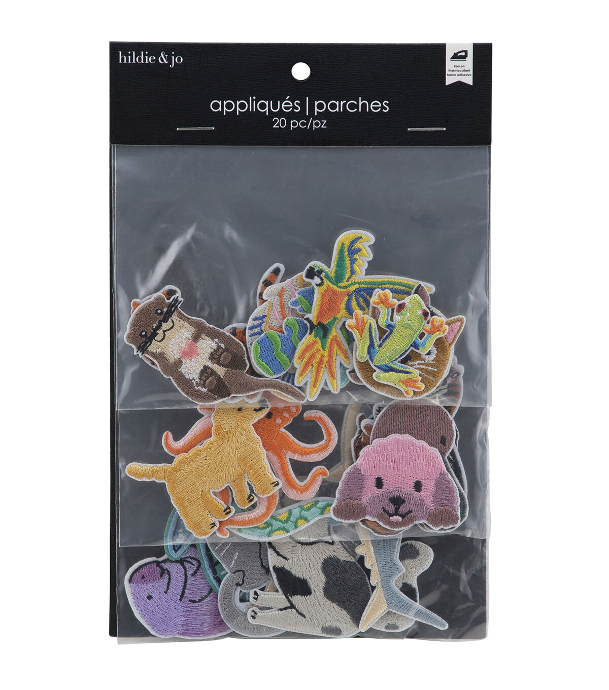 20ct Sea & Land Creatures Iron On Patches by hildie & jo