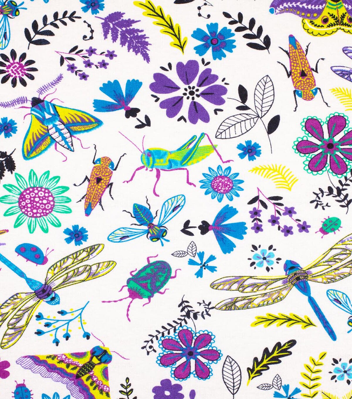 Moths & Butterflies Super Snuggle Flannel Fabric