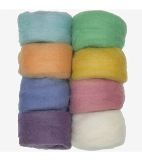 Dimensions 10g Pastel Needle Felting Wool Value Pack 8ct