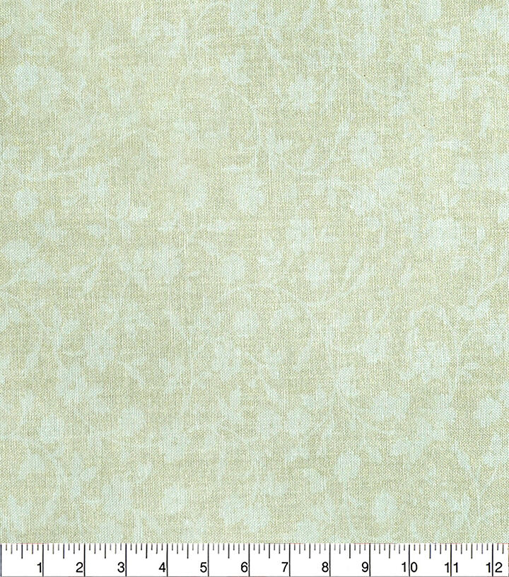 Cream Floral Vines Cotton Fabric by Keepsake Calico