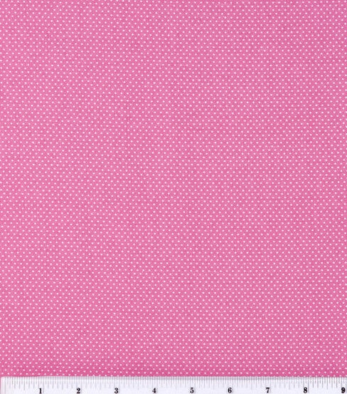 Small Dots on Pink Quilt Cotton Fabric by Keepsake Calico