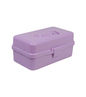 Everything Mary 12 Purple 3 Layer Plastic Storage Box
