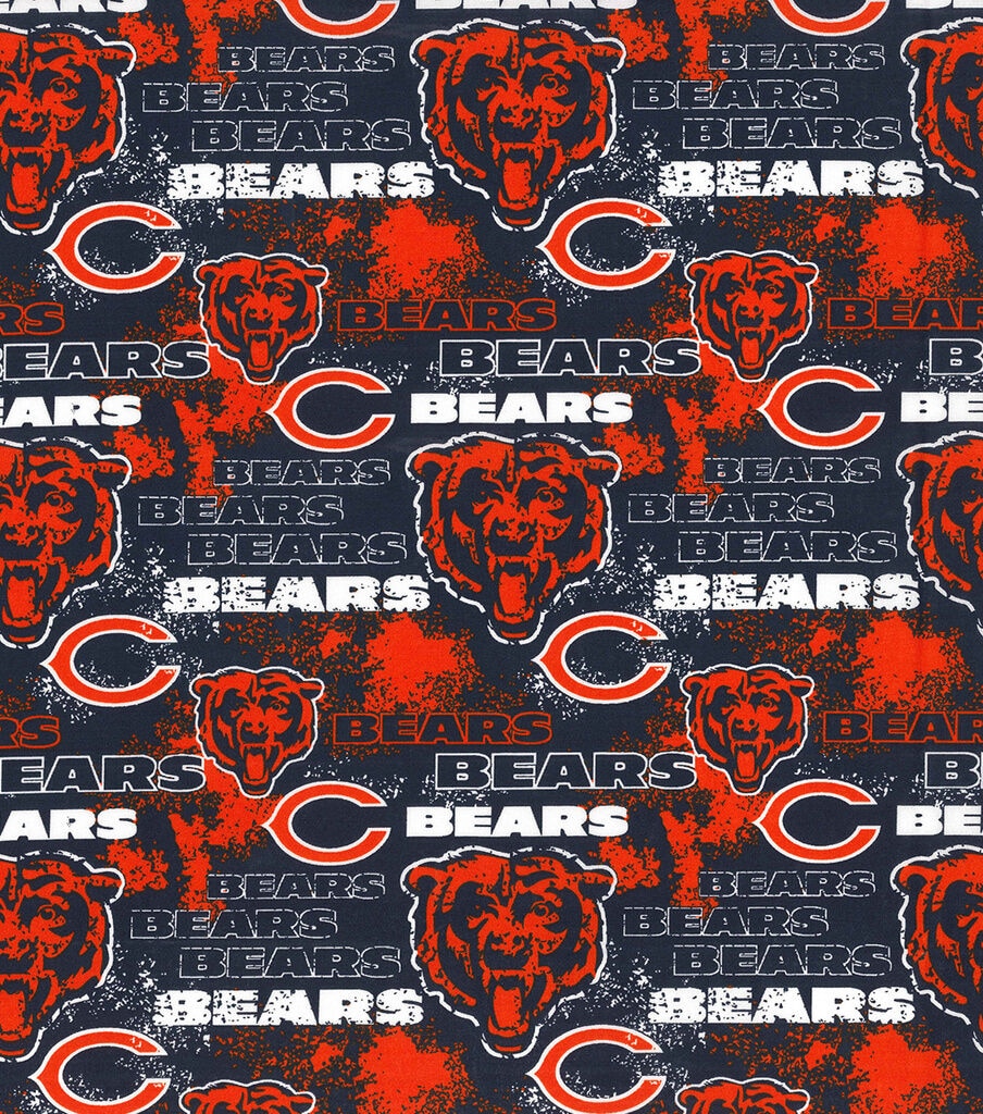 Fabric Traditions Chicago Bears Cotton Fabric Distressed