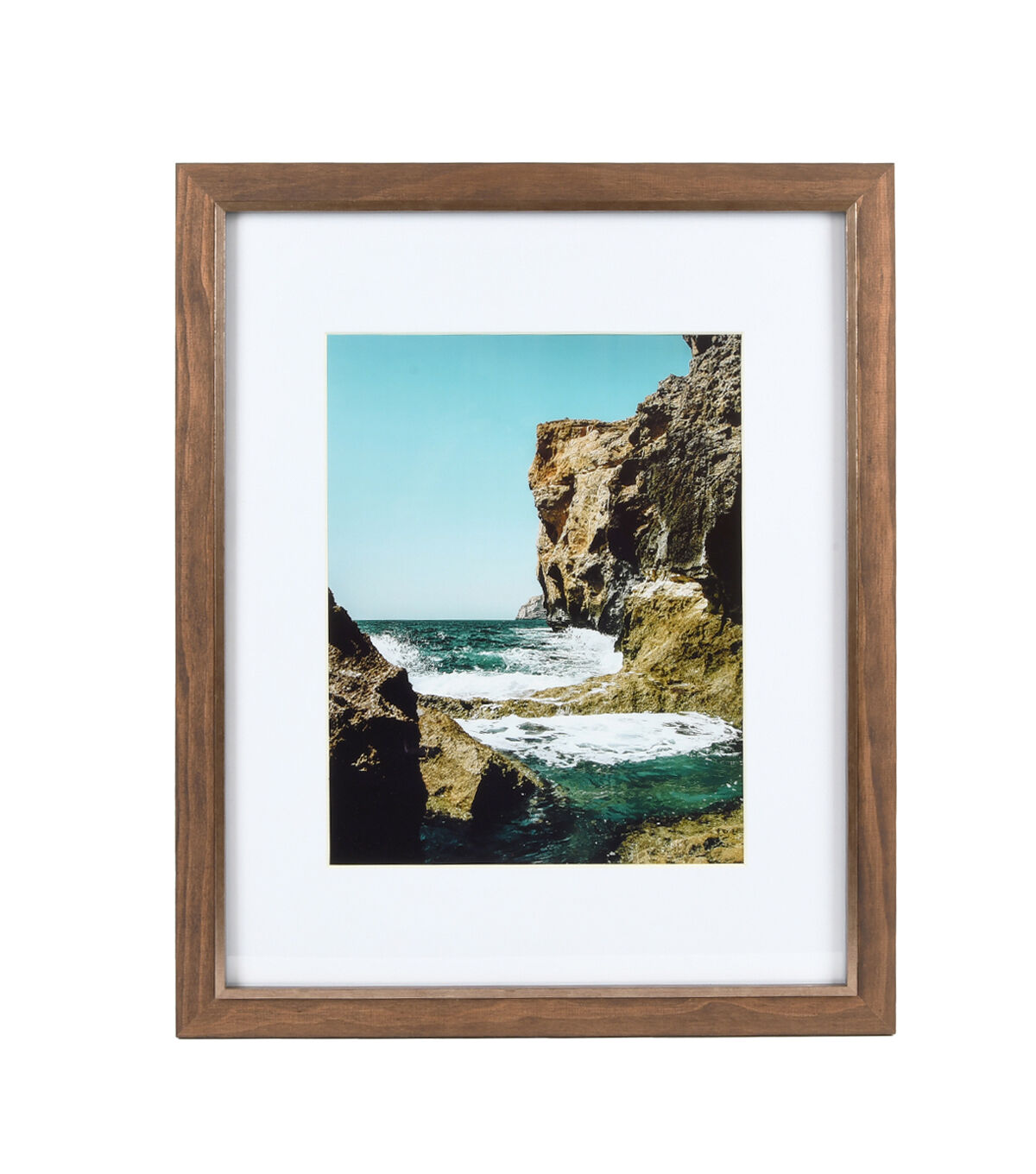 16 x 20 Matted to 11 x 14 Wood Portrait Frame by Hudson 43