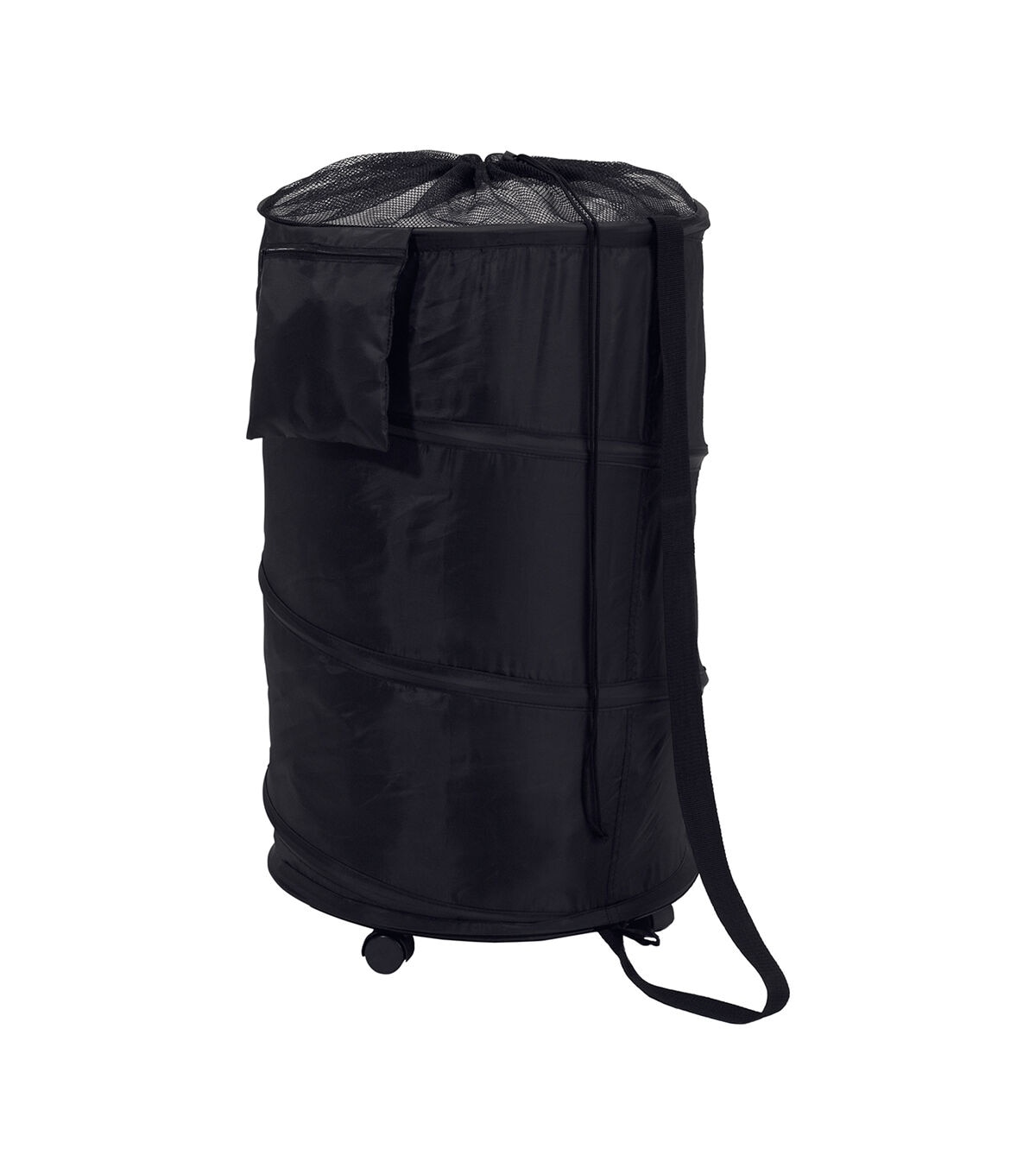 Honey Can Do 18 x 28 Black Pop Up Laundry Hamper With Wheels