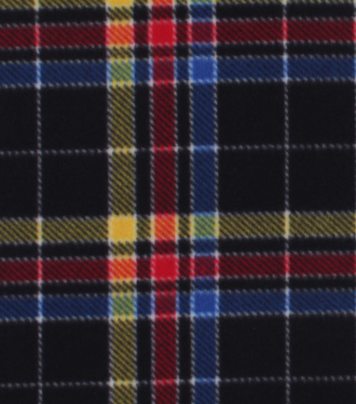 Primary Plaid Blizzard Fleece Fabric