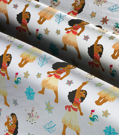 Moana With Friends Toss Disney Cotton Fabric
