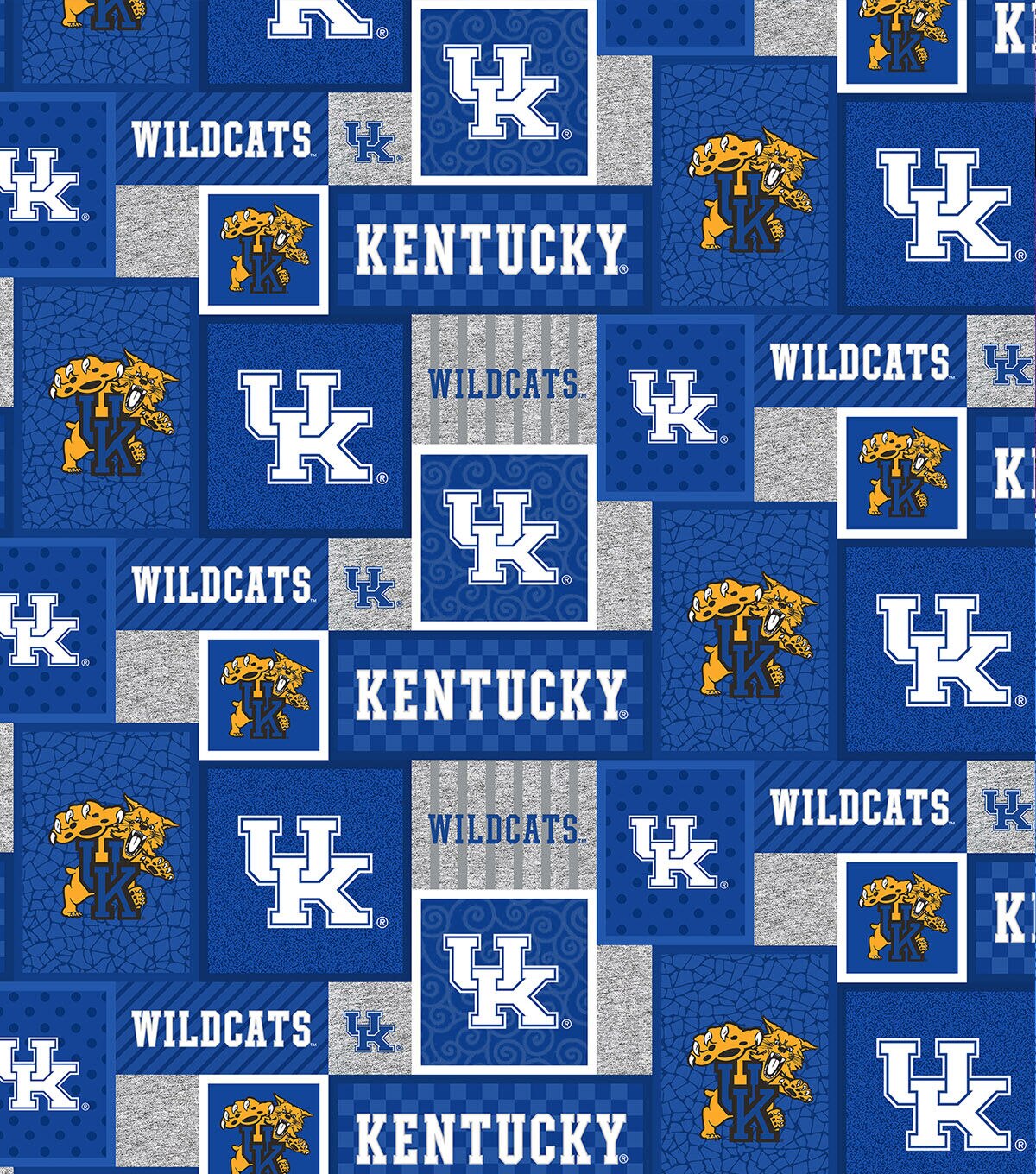 University of Kentucky Wildcats Fleece Fabric College Patch