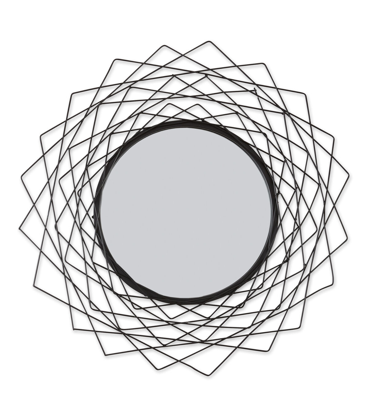 Zingz & Thingz Geometric Wall Mirror Black