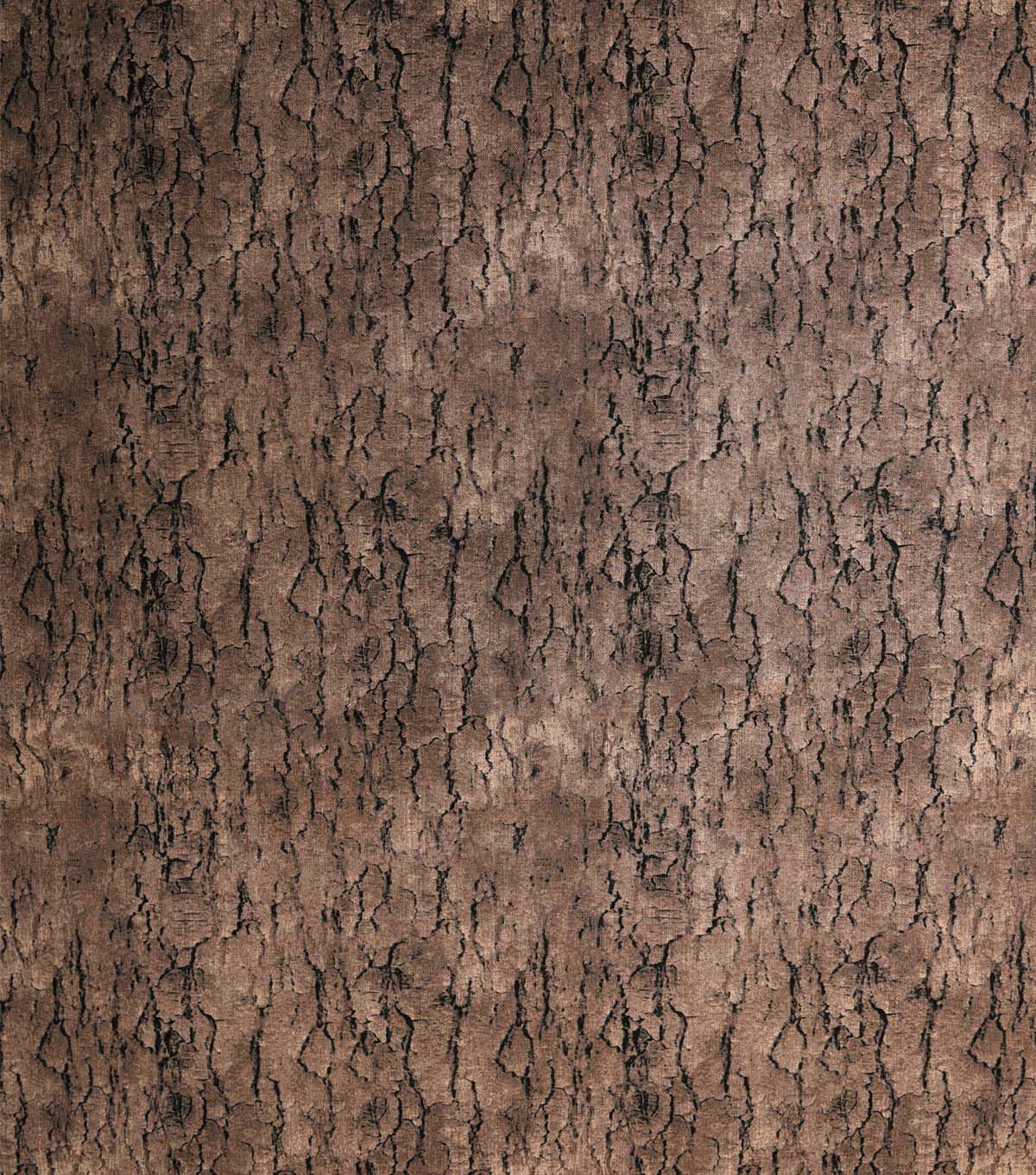 Dark Brown Tree Bark Texture Cotton Fabric by Keepsake Calico