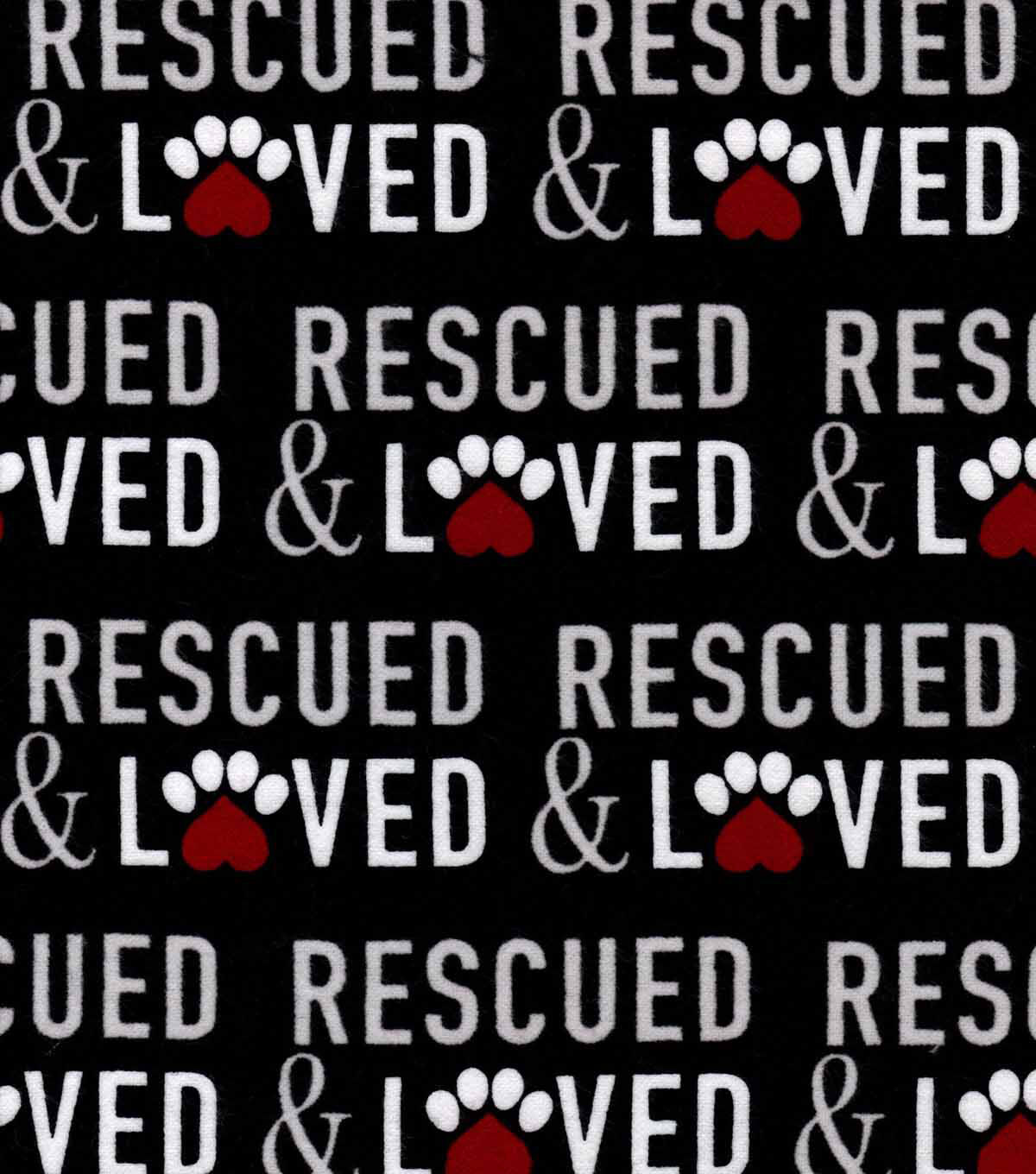 Rescued and Loved Super Snuggle Flannel Fabric