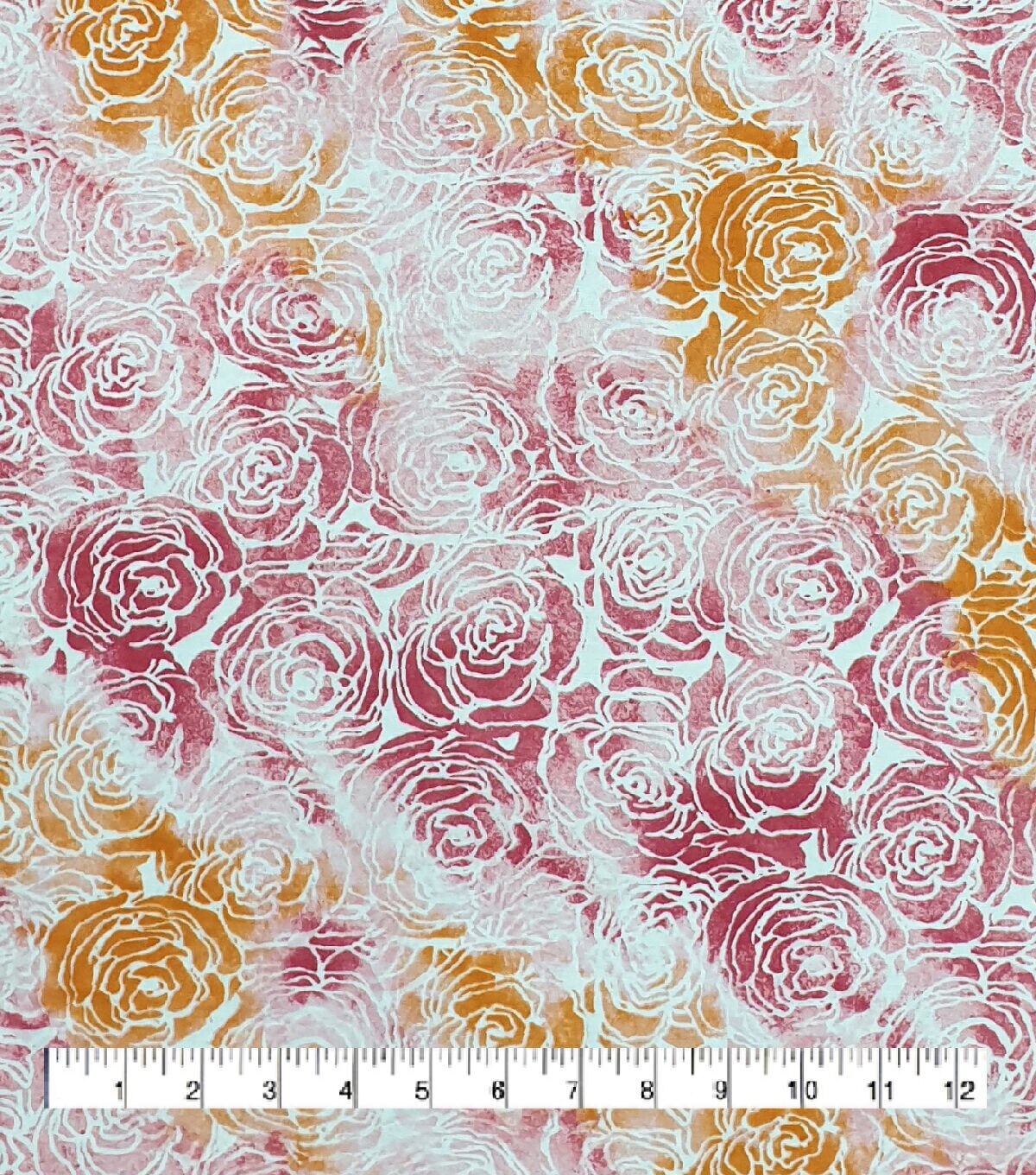 Watercolor Roses Super Snuggle Flannel Fabric