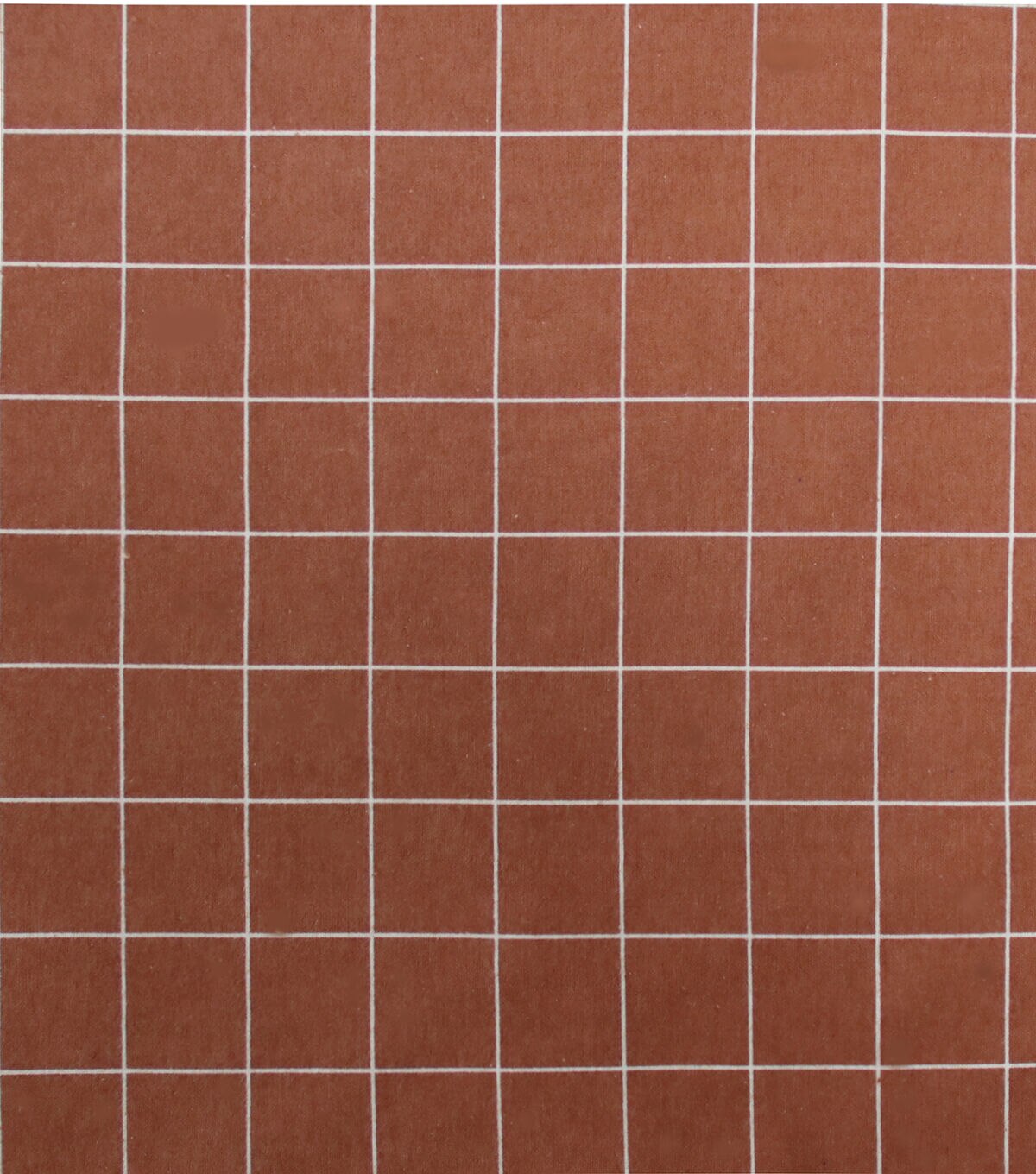 Windowpane Rust Super Snuggle Flannel Fabric