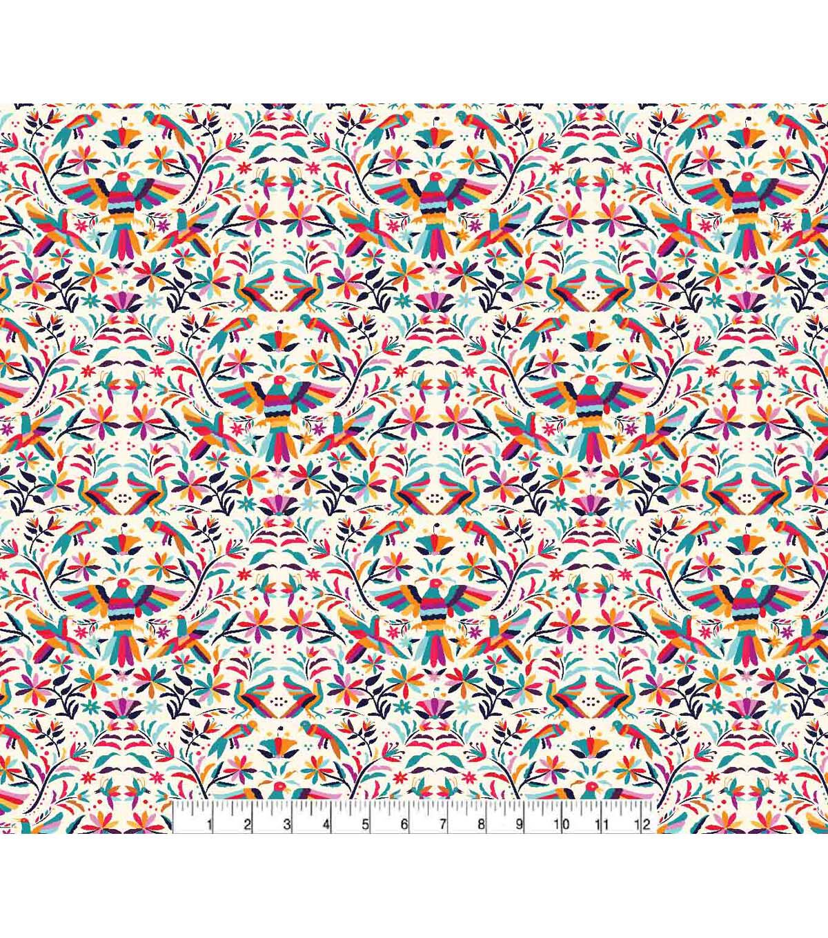 Super Snuggle Day Of The Dead Birds Flannel Fabric