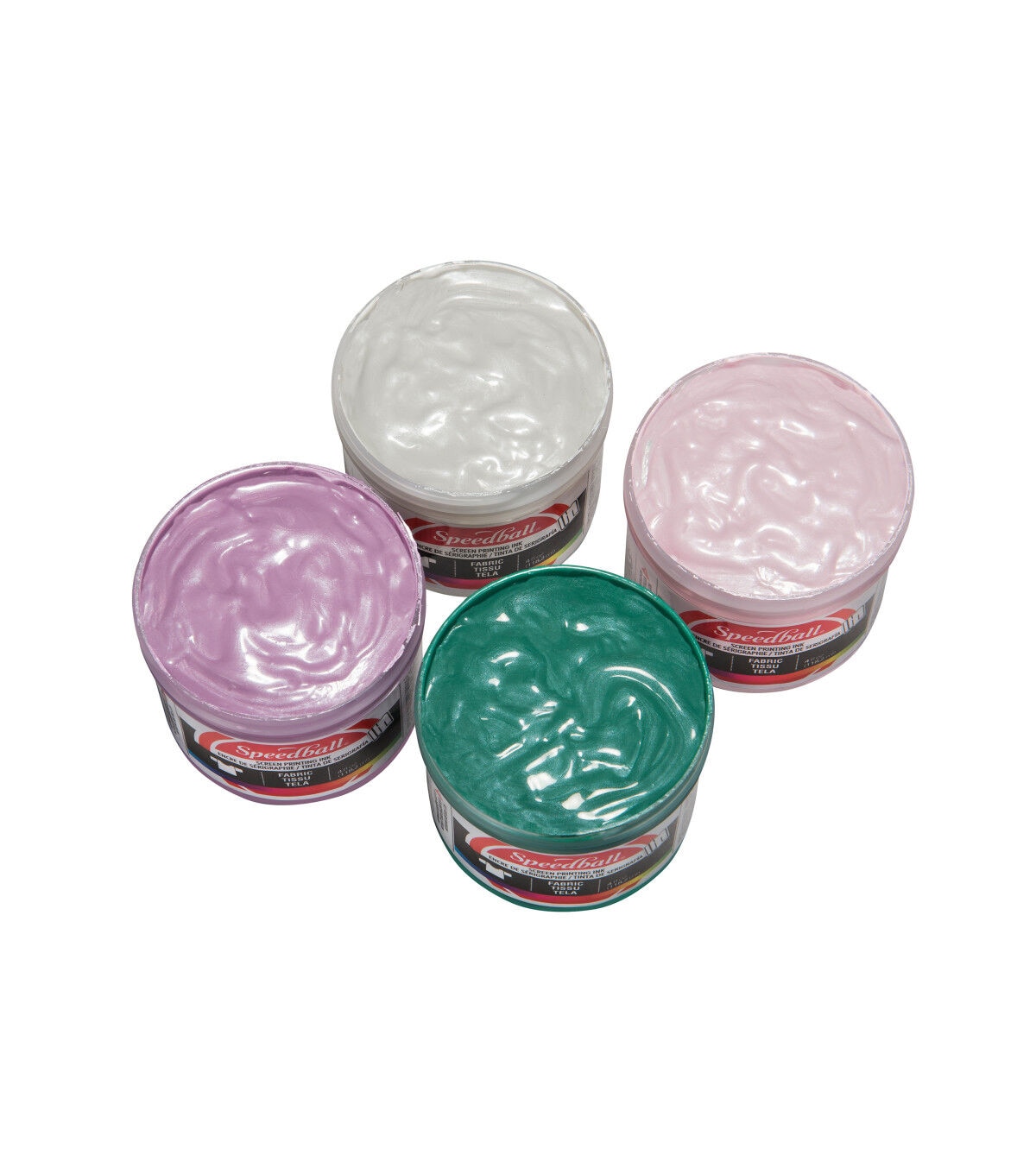 Speedball 4ct Pastel Fabric Screen Printing Ink Starter Set
