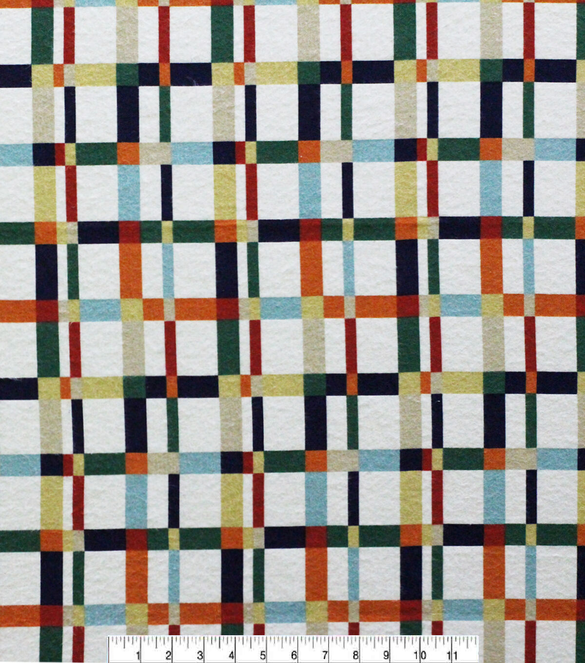 Multi Color Plaid Super Suggle Flannel Fabric