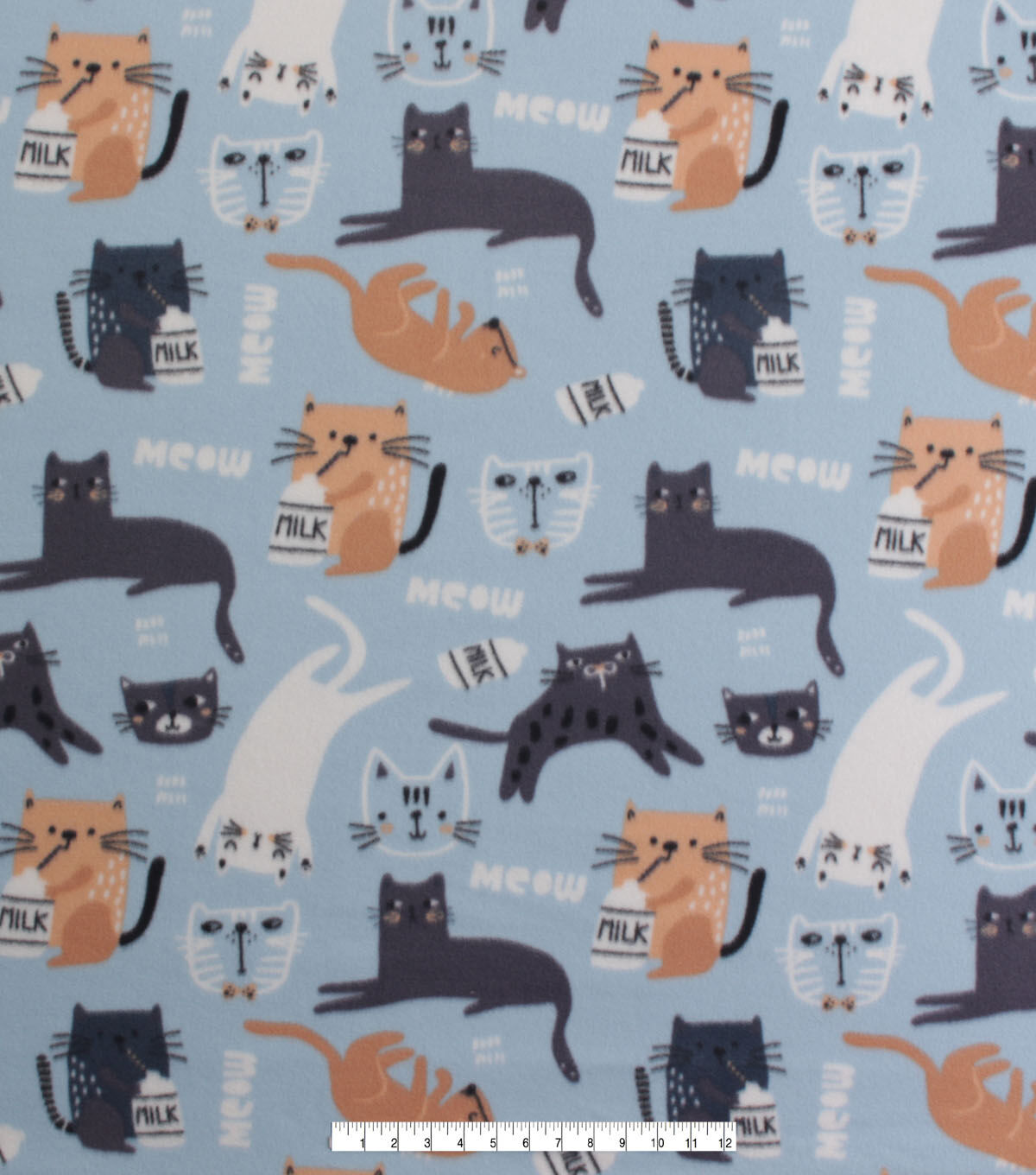Cats Blizzard Fleece Fabric