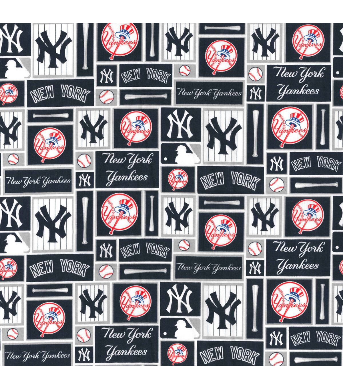 Fabric Traditions New York Yankees Cotton Fabric Patch