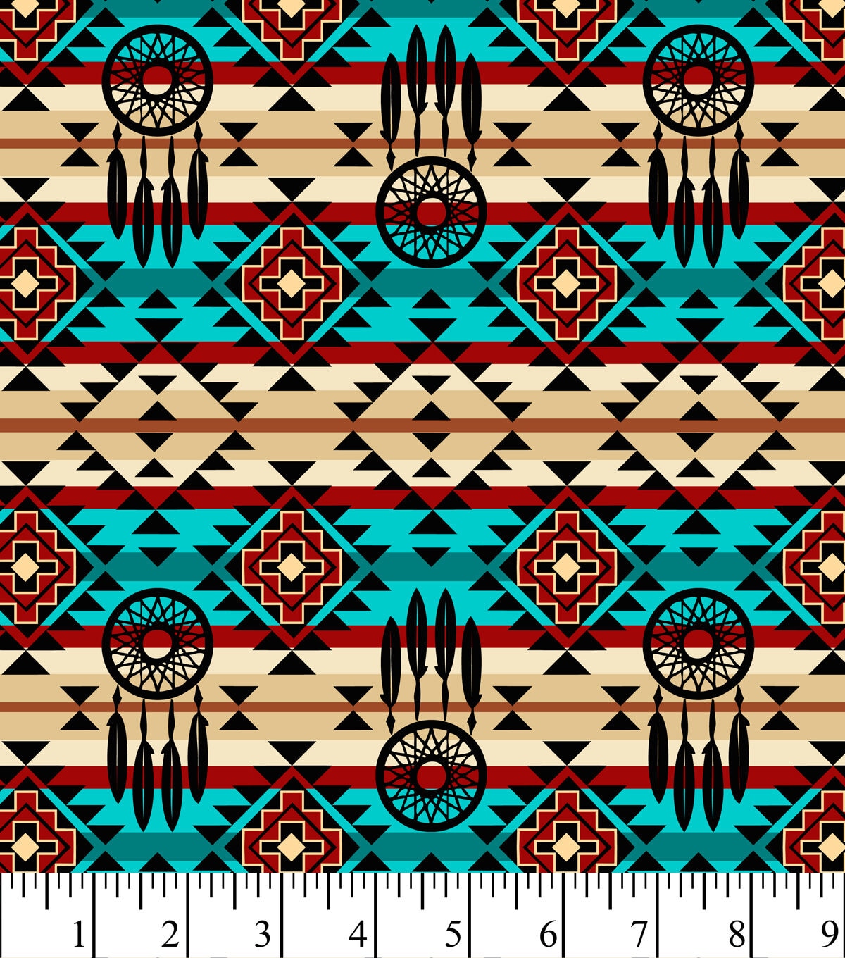 David Textiles Native Dreamcatcher Novelty Cotton Fabric