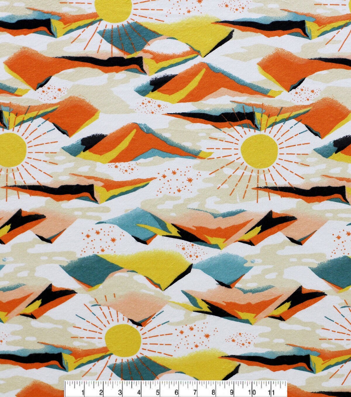 Sunset Mountains Super Snuggle Flannel Fabric
