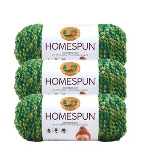 Lion Brand Homespun 185yds Bulky Acrylic Yarn 3 Bundle