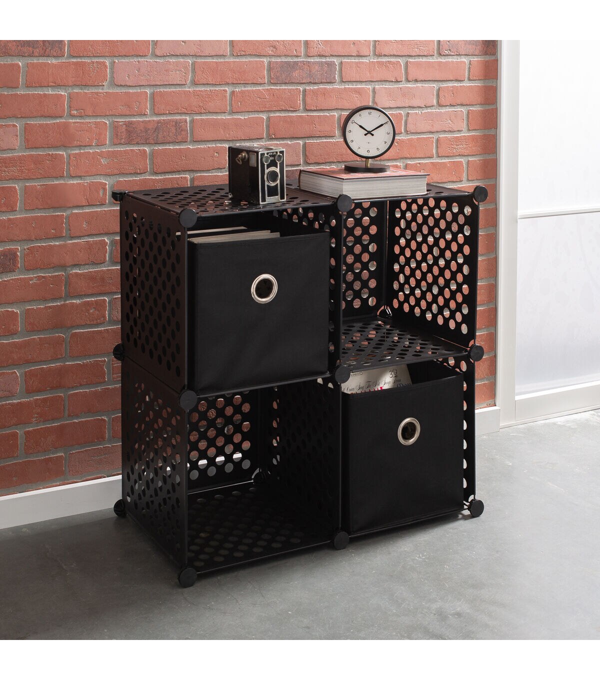 Organize It All 12 Black Storage Cubes 2pk