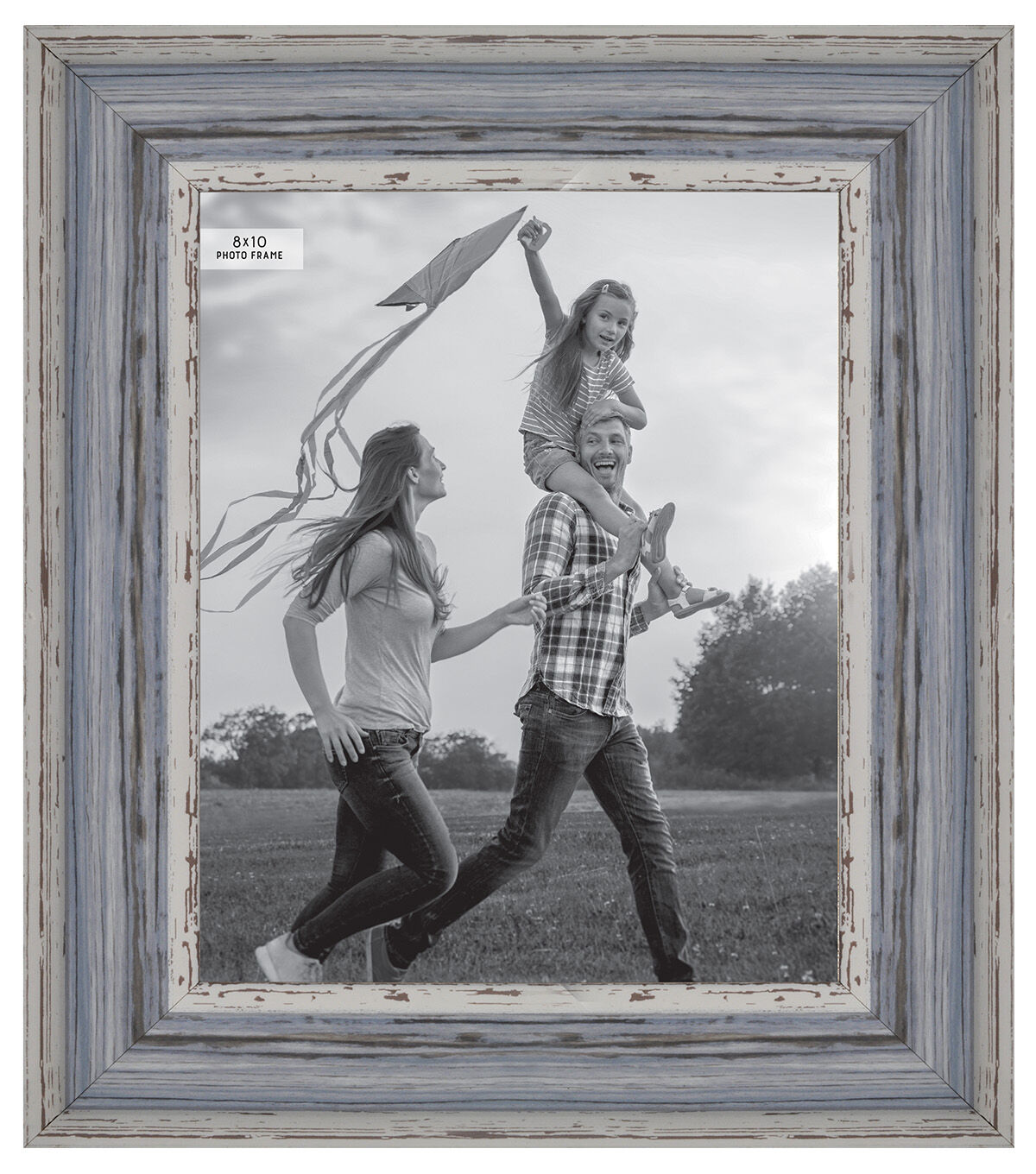 8 x 10 Distressed Light Blue Picture Frame