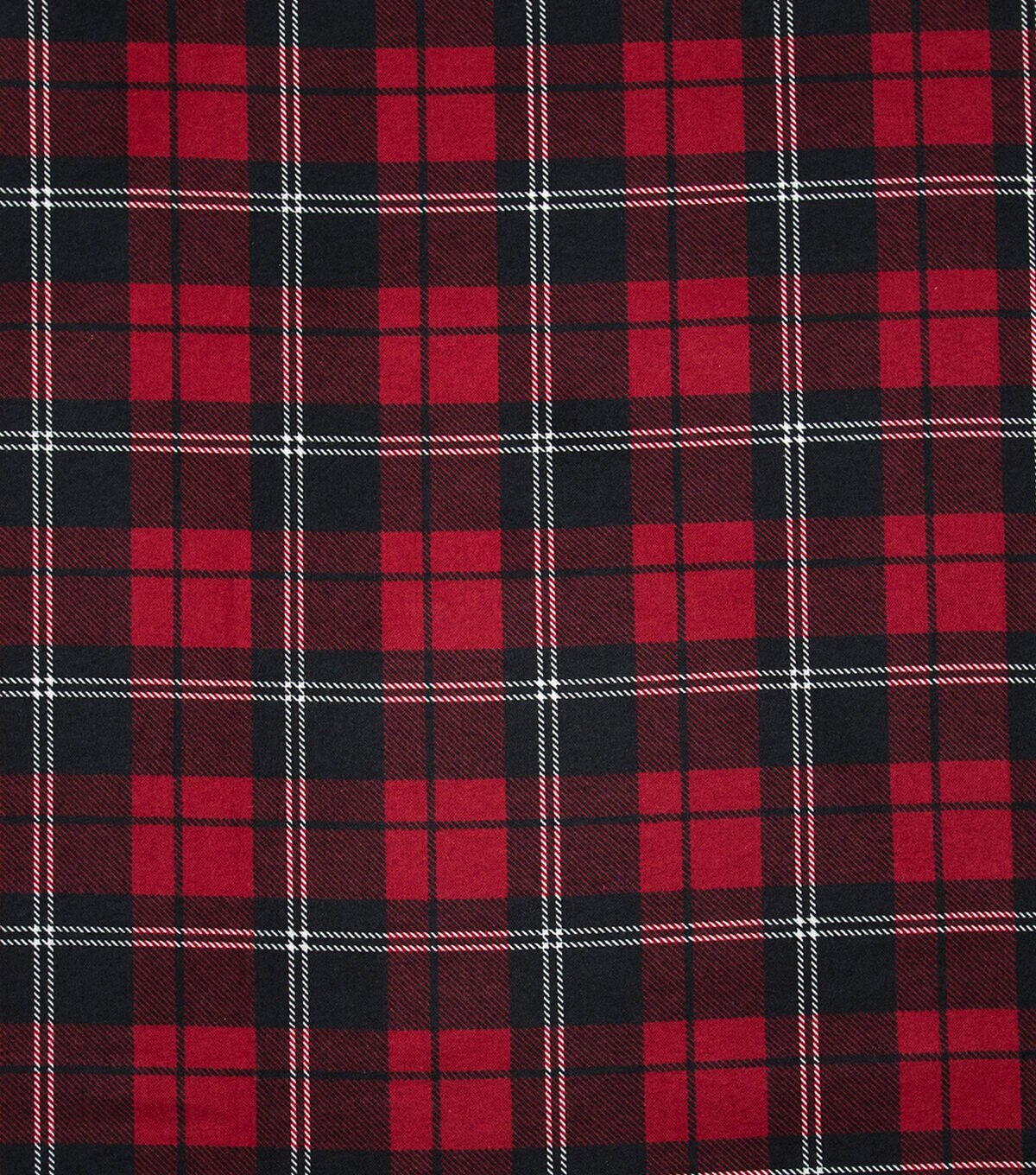 Red & Black Plaid Super Snuggle Christmas Flannel Fabric