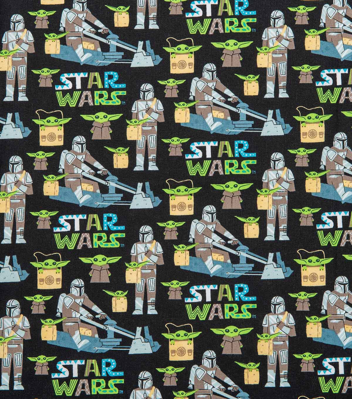 Star Wars Mandalorian Grogu With Me Pop Culture Cotton Fabric