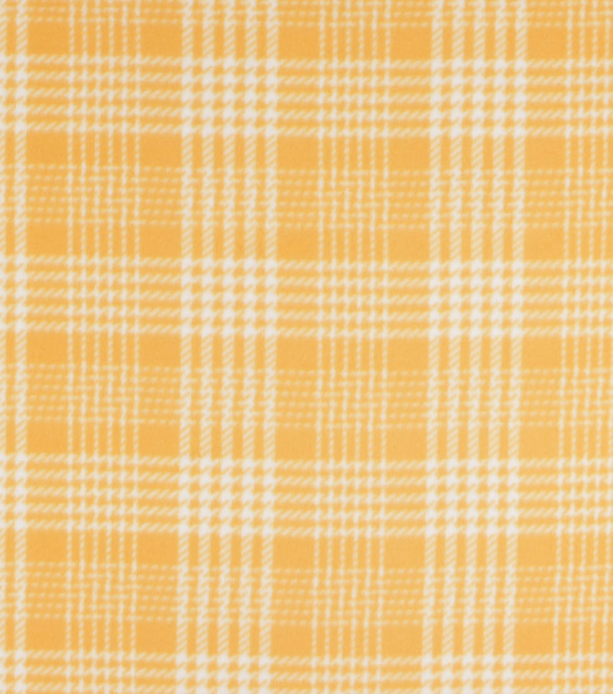 Mustard Plaid Blizzard Fleece Fabric