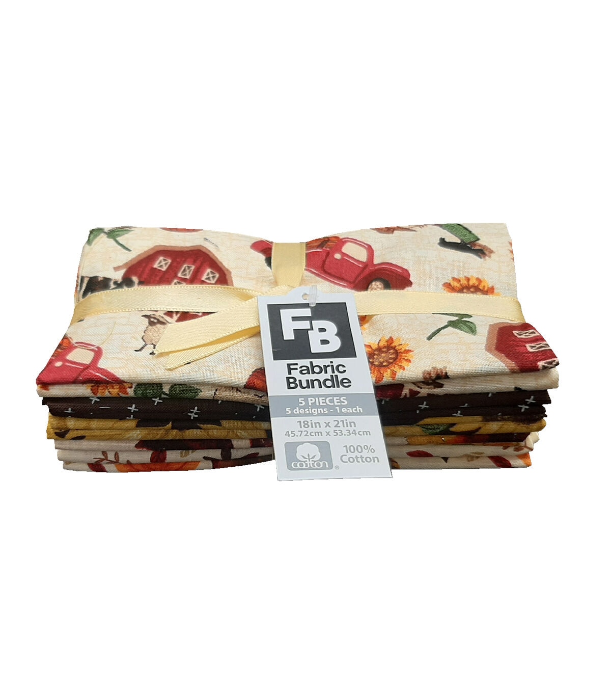 Farm 5 Pc Harvest Cotton Fabric Quarter Bundle