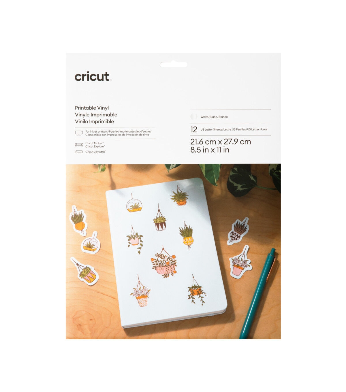 Cricut 8.5 x 11 Printable Vinyl 12ct