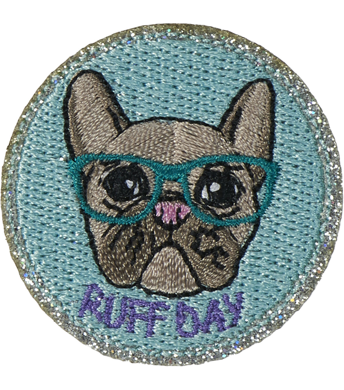 1.5 Ruff Day & Bulldog Iron On Patch by hildie & jo