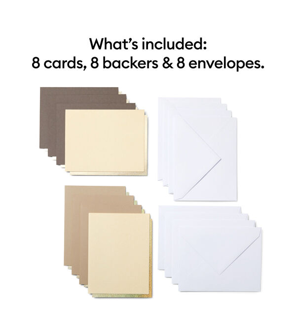 Cricut Joy 24ct Neutrals Sampler Cutaway Cards