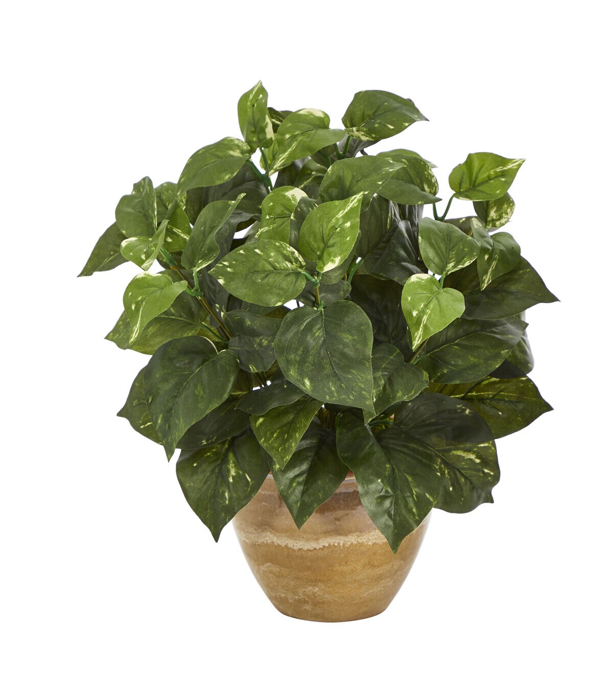 Nearly Natural 14 Pothos Artificial Plant in Ceramic Planter