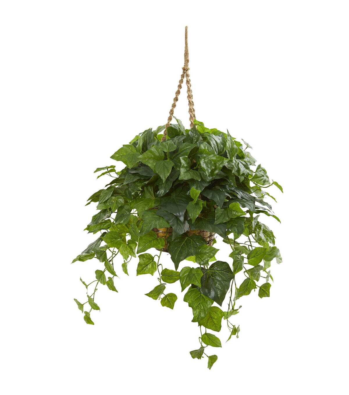 Nearly Natural 38 Real Touch London Ivy Plant in Hanging Basket