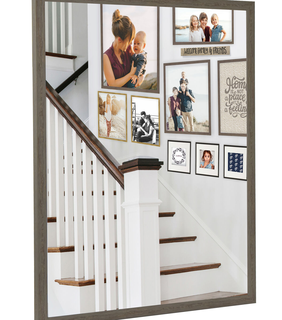 18 x 24 Rustic Gray Thin Molding Poster Frame by Place & Time