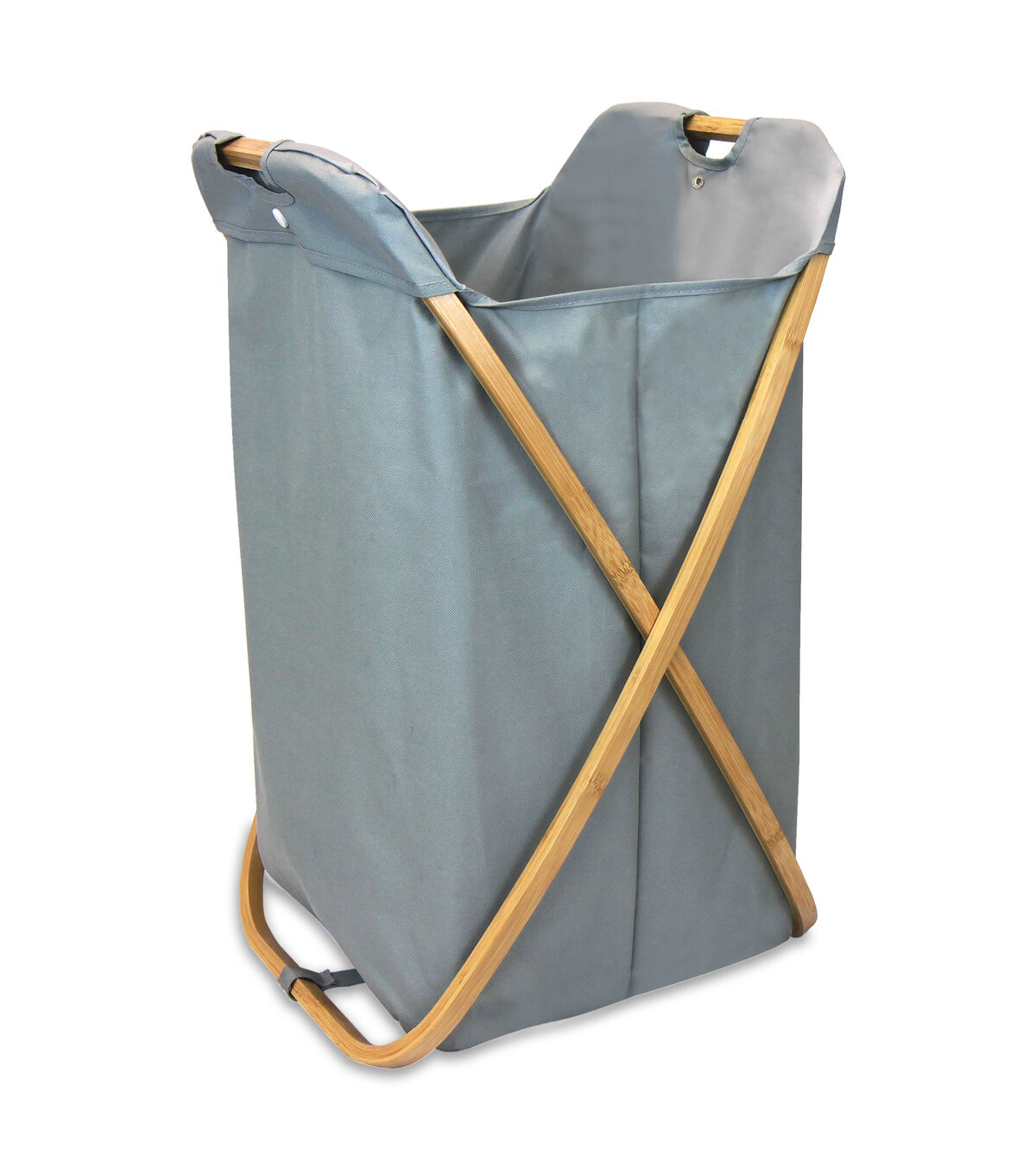 Oceanstar 26.5 Bamboo Folding X Frame Laundry Hamper Sorter