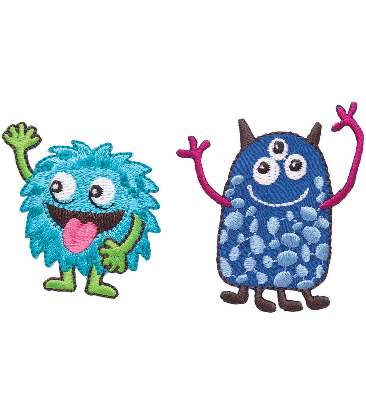 Simplicity 2ct Friendly Monsters Iron On Patches