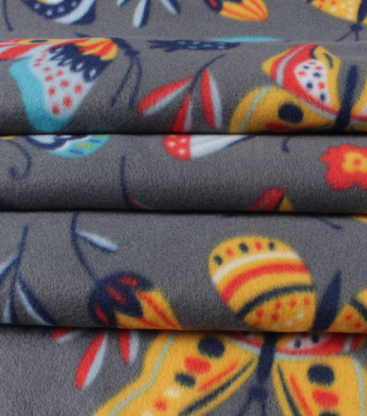Bright Butterflies Blizzard Fleece Fabric