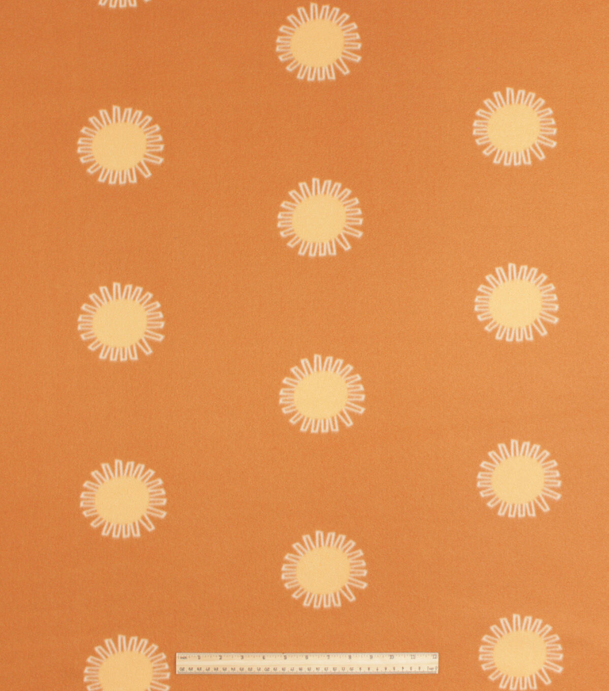 Muted Sun Icons Blizzard Prints Fleece Fabric