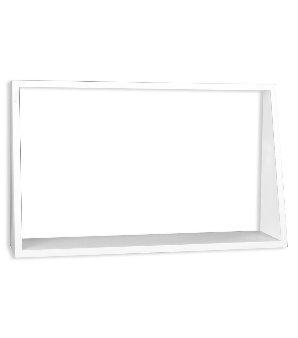 Large Rectangular Wall Shelf White