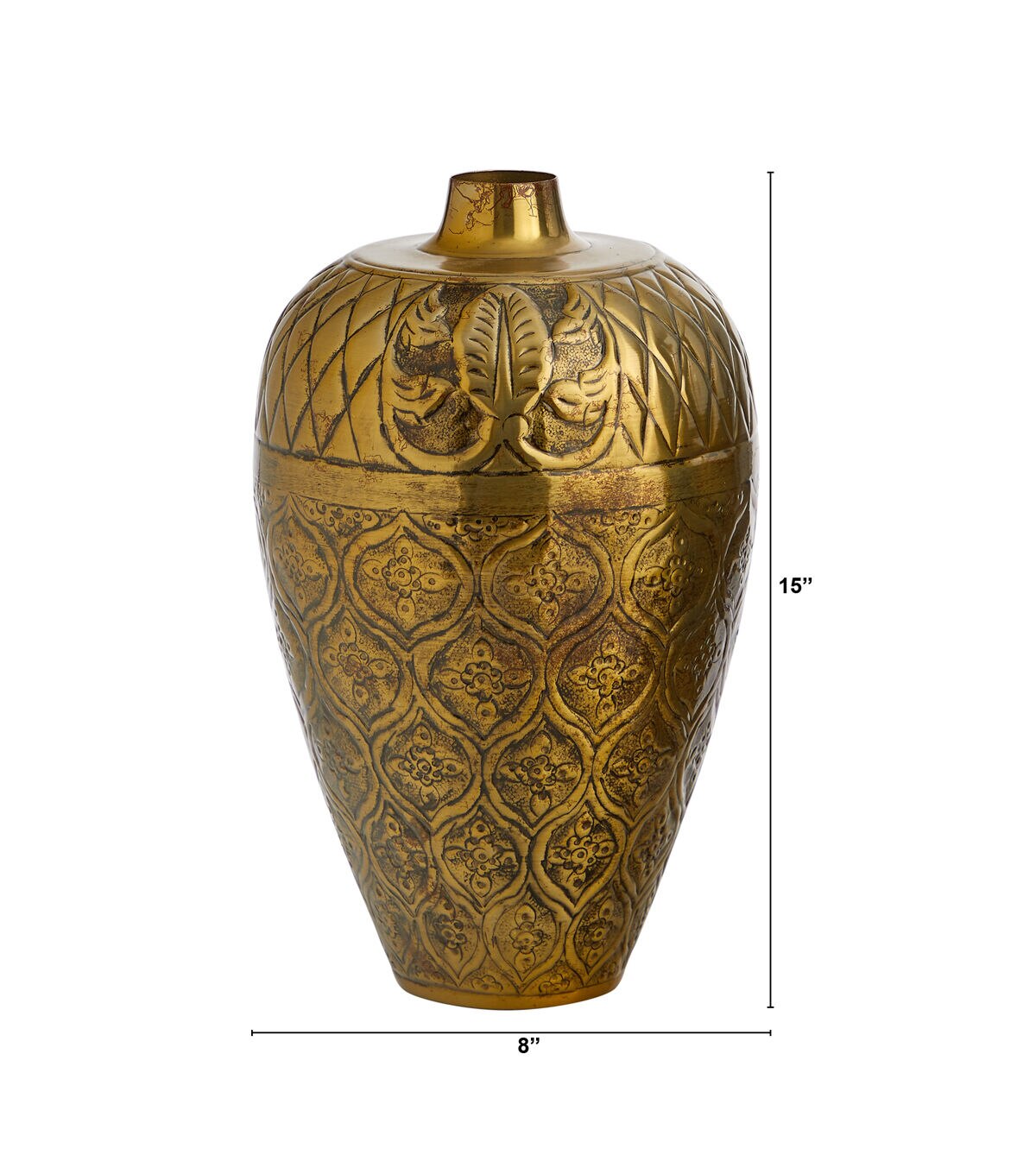 Nearly Natural 15 Bronze Gold Antique Urn